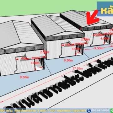 โกดังให้เช่าสาย 3 พุทธมณฑลสาย 3 ซอย 7 (HR14A) ขนาด 190 ตร.ม.